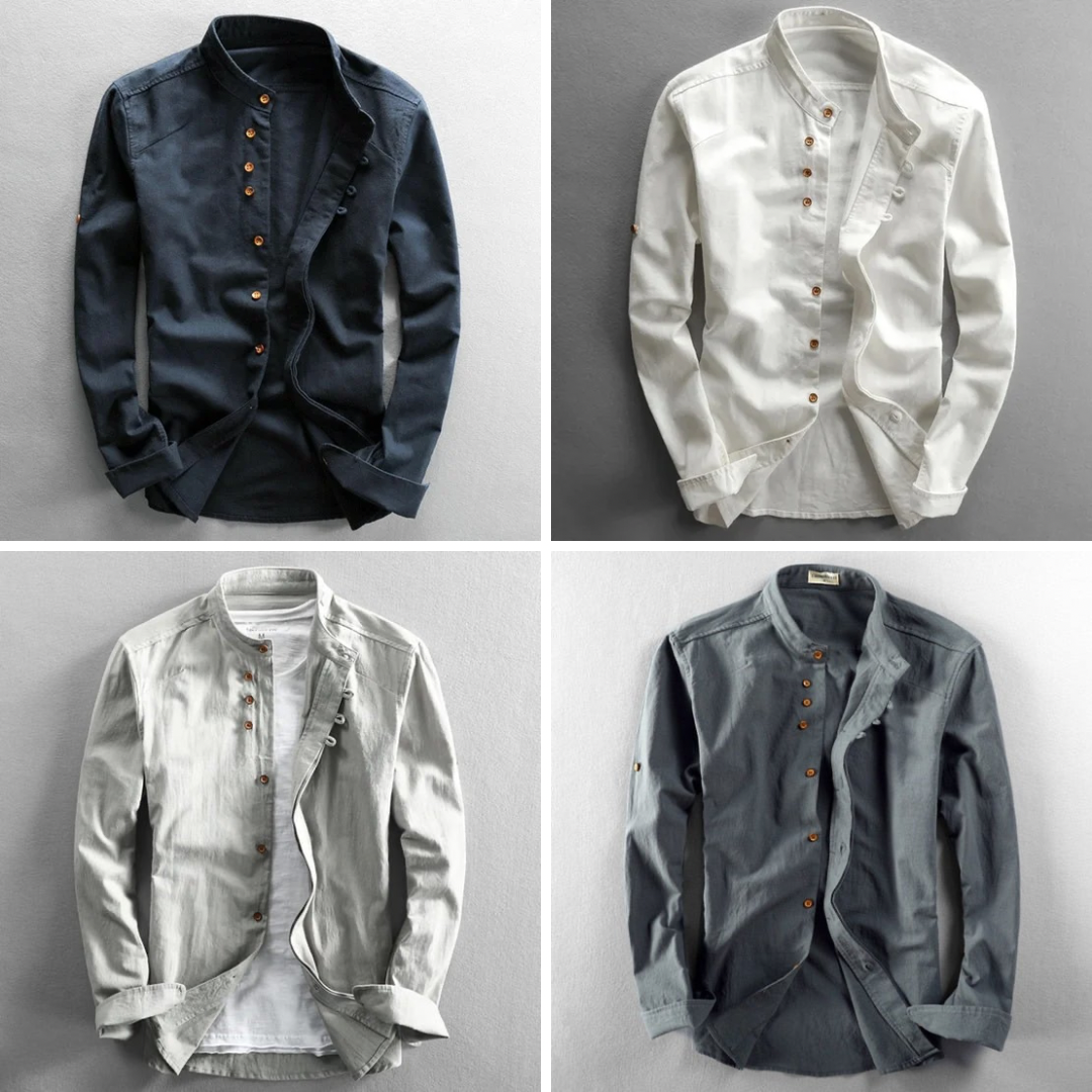 Chemise Kensi « Katana » de style japonais pour homme 