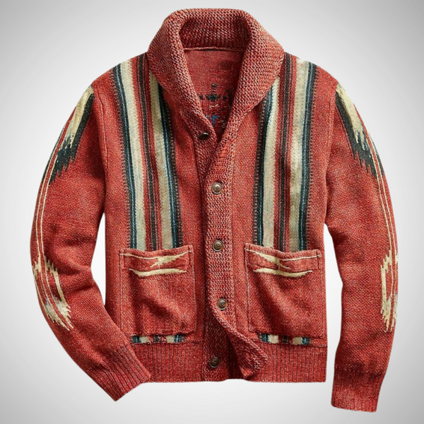 Jacquard Casual Cardigan