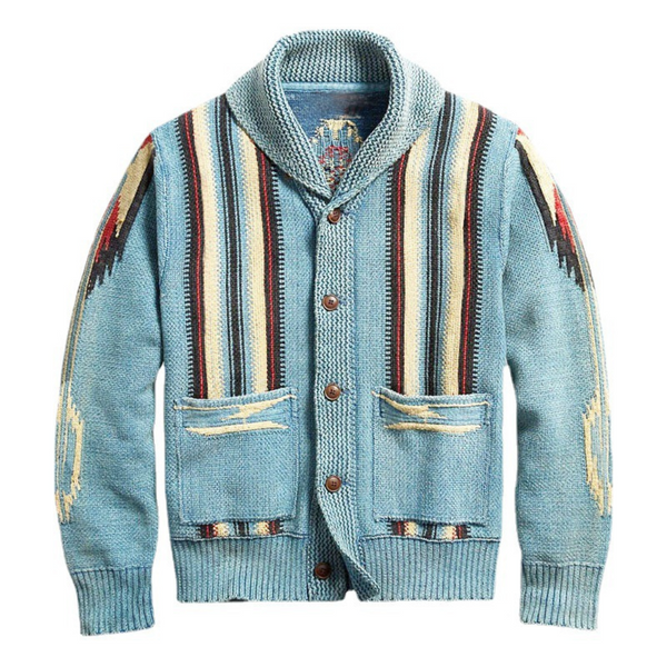 Jacquard Casual Cardigan