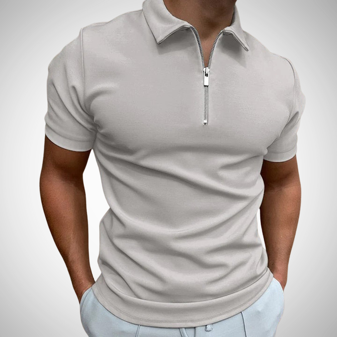 Peter Zip Polo Shirt for Men