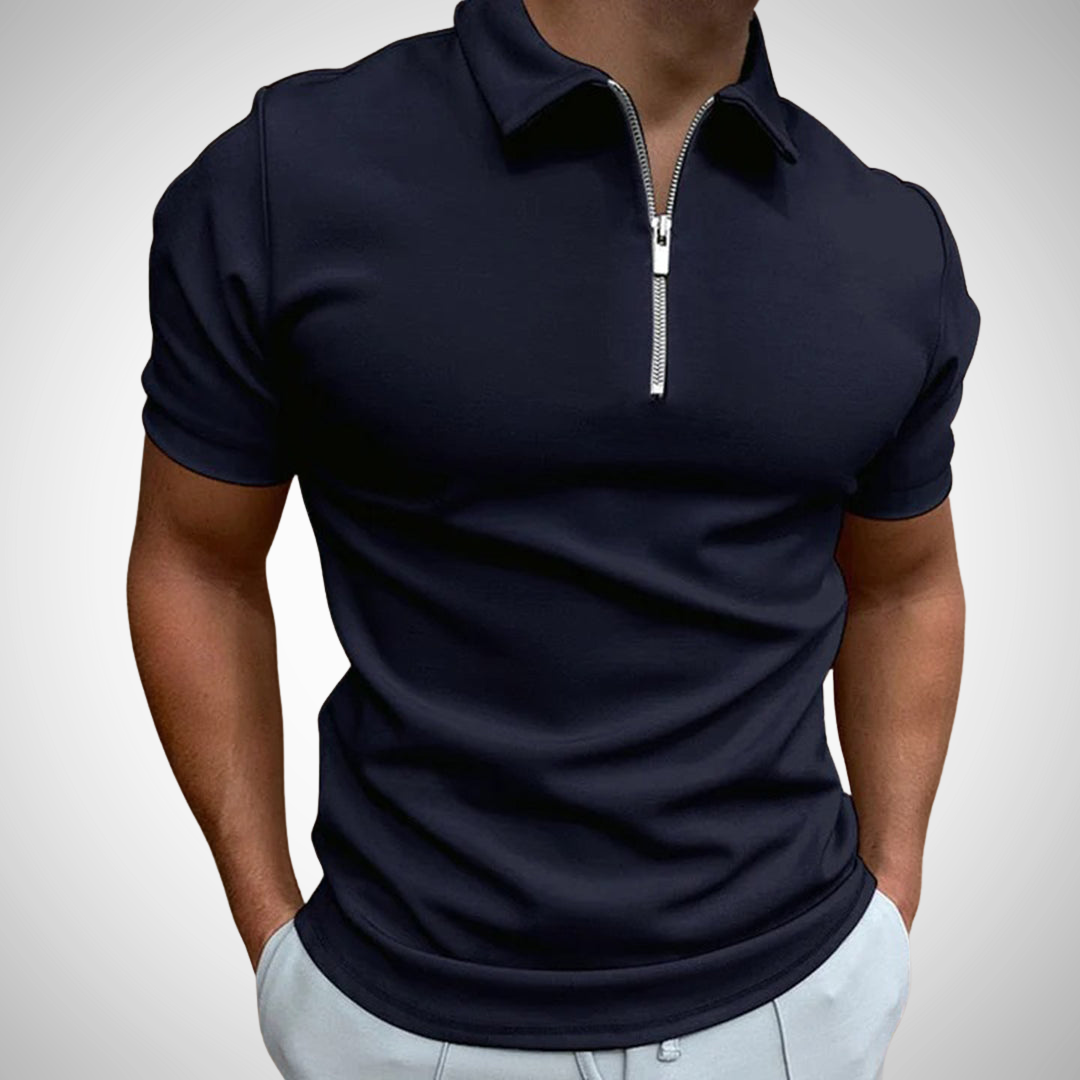 Peter Zip Polo Shirt for Men
