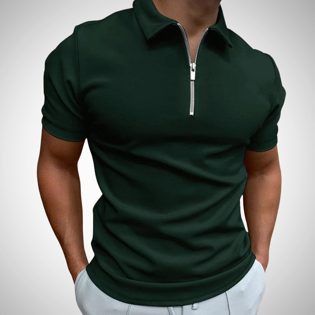 Peter Zip Polo Shirt for Men