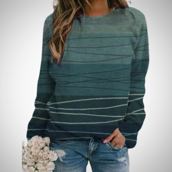 Teodora  Aqua Symphony Sweatshirt