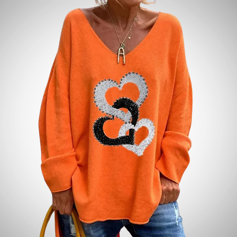 Danica Comfortable Graphic Sweater