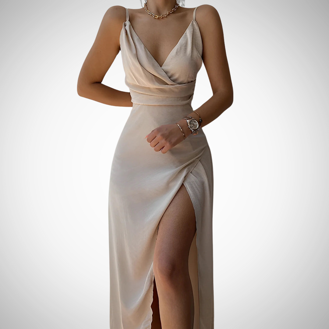 Robe midi élégante Amina pour femme