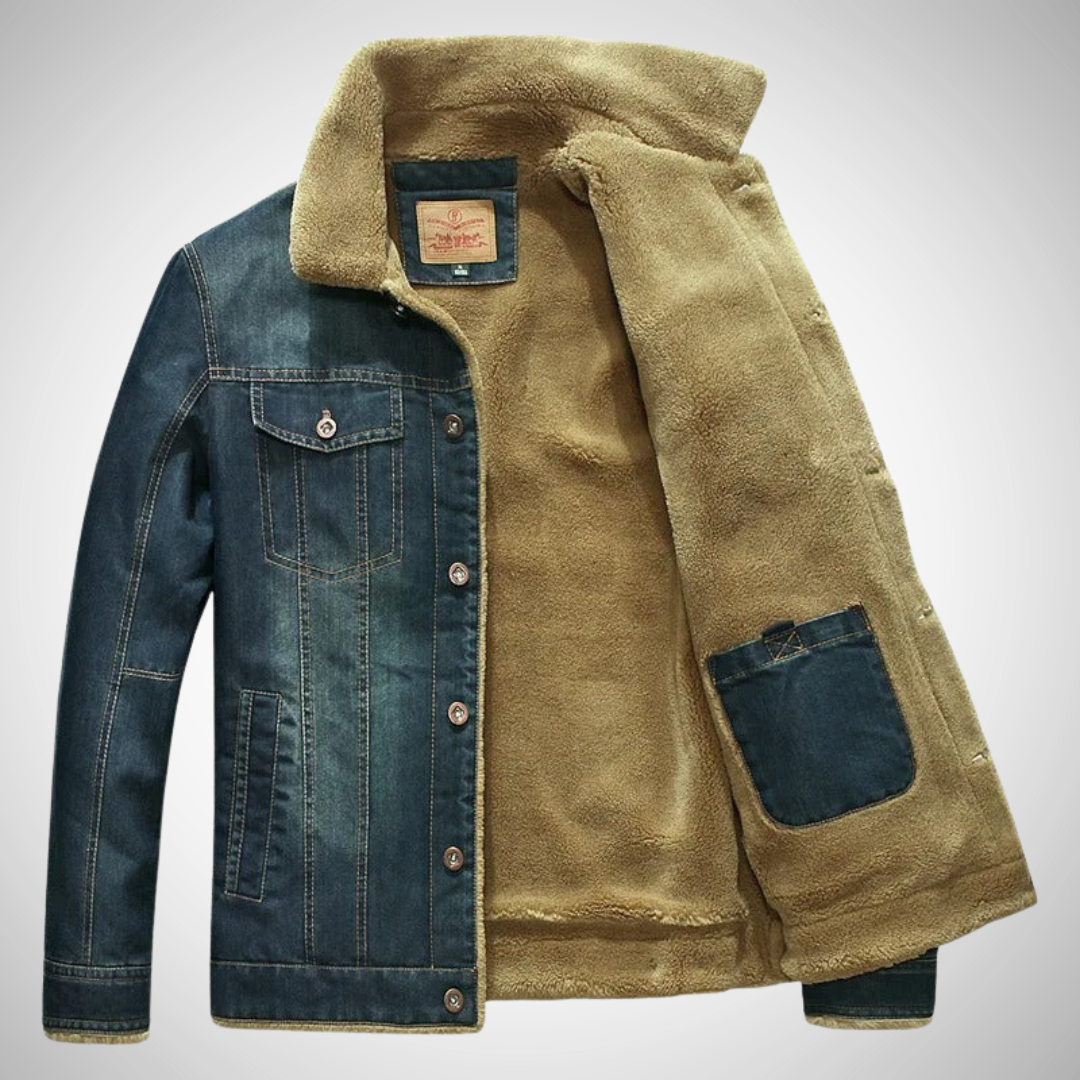 Veste en jean doublée Carlos pour homme