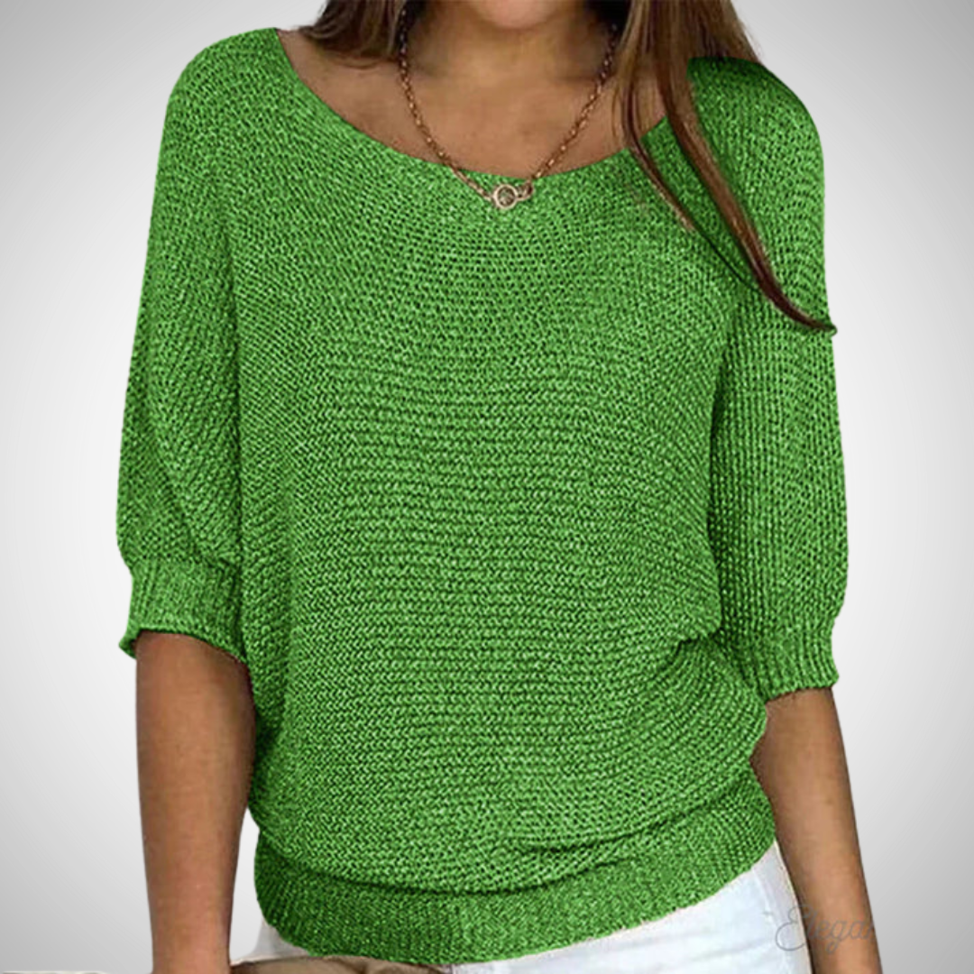 Katerina Cross-Knitted Sweater for Women