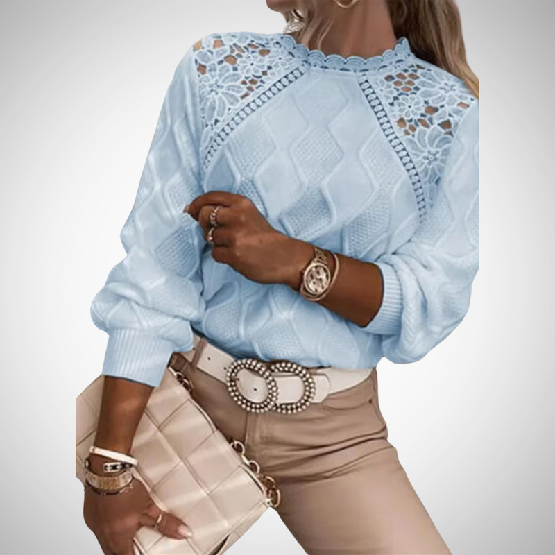 Katarina Knitted Lace Sweater