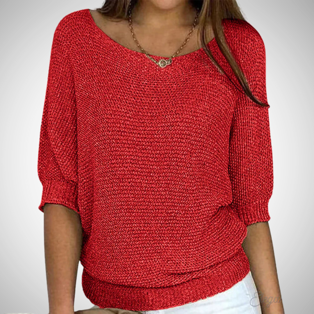 Katerina Cross-Knitted Sweater for Women