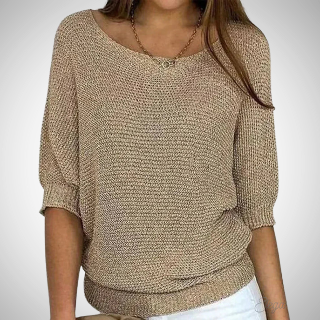 Katerina Cross-Knitted Sweater for Women