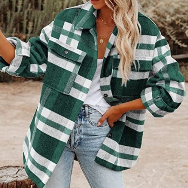 Anna Rustic Plaid Overshirt