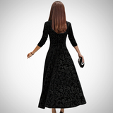 Genevieve Floral Velvet Dress