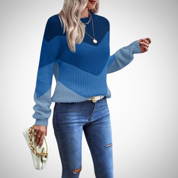 Helene Patterned Knitted Jumper for Women