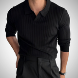 Dominik Slim-Fit Long-Sleeve Polo Shirt