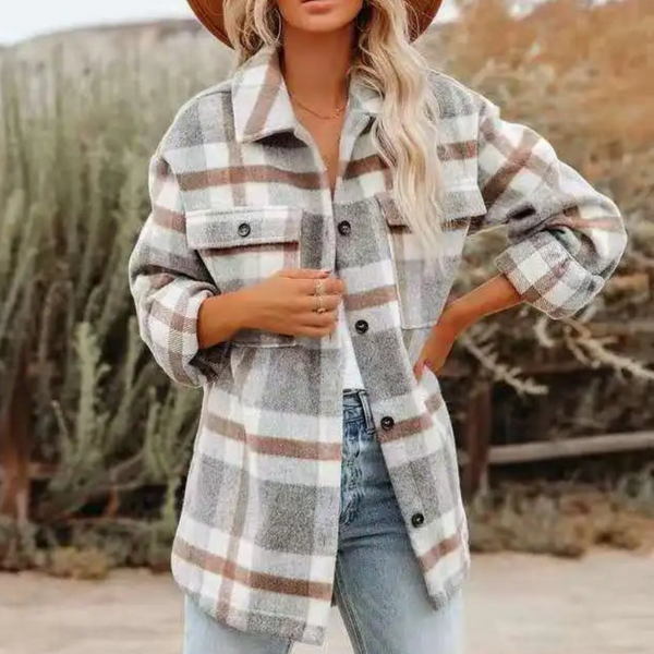 Anna Rustic Plaid Overshirt