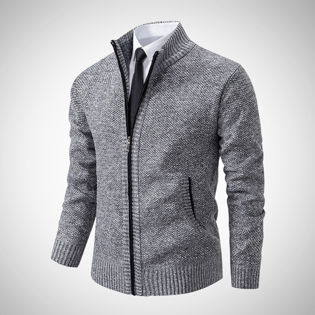 Sebastian Stylish Zipper Knitted Sweater for Men