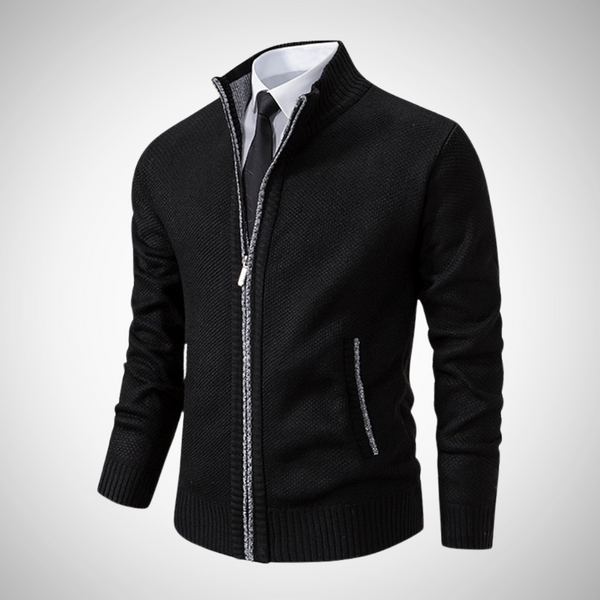 Sebastian Stylish Zipper Knitted Sweater