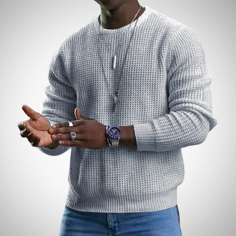 Nicolas Men's Long Sleeve Crew Neck Sweater