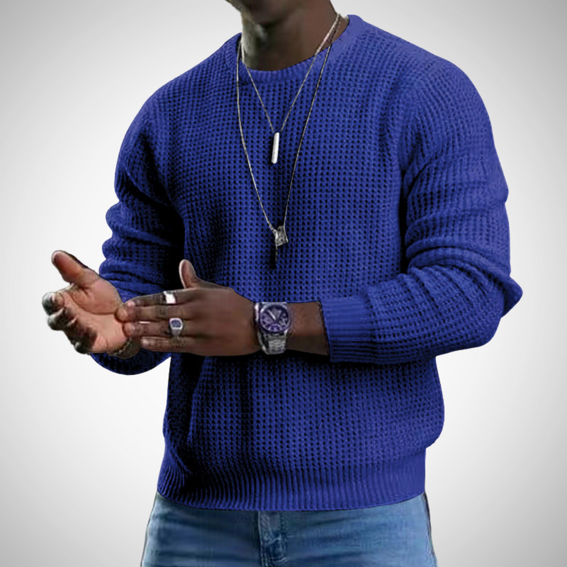 Nicolas Men's Long Sleeve Crew Neck Sweater