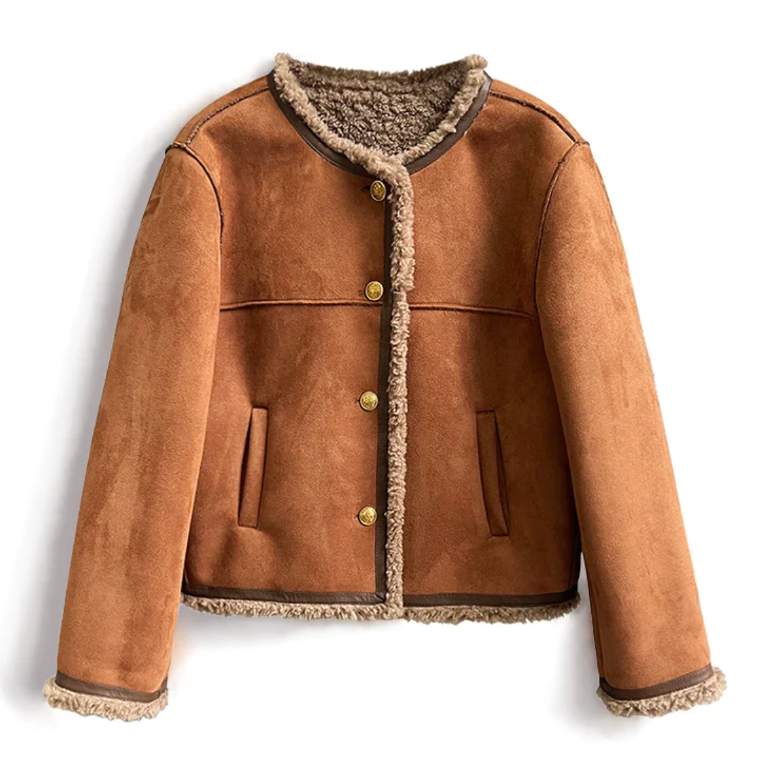Veste d'hiver doublée en sherpa Wendy pour femme
