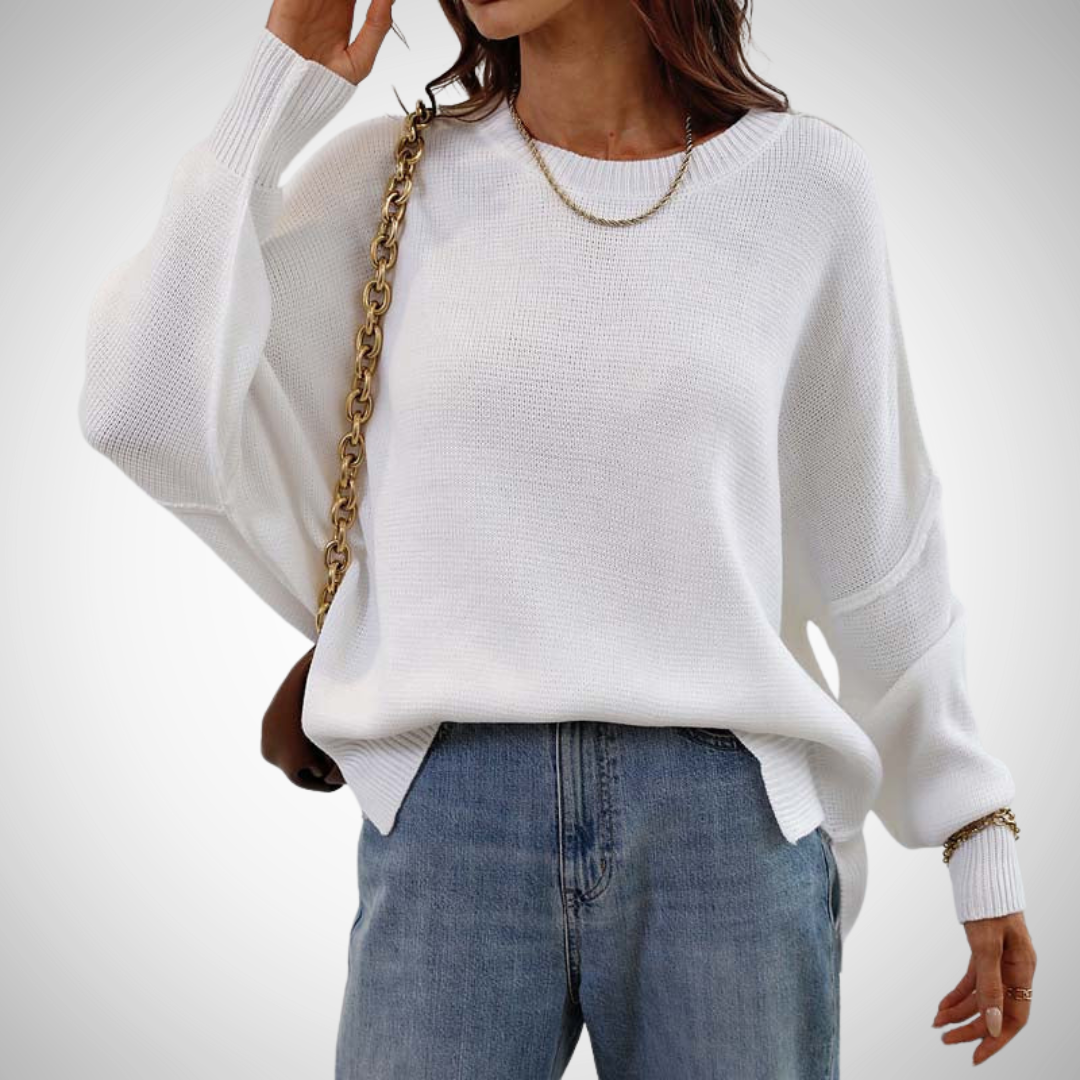 Pull en maille unie Clara pour femme