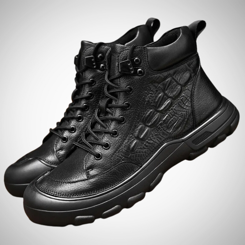 Dorian Elegant Lace-Up Textured Shoes for Men