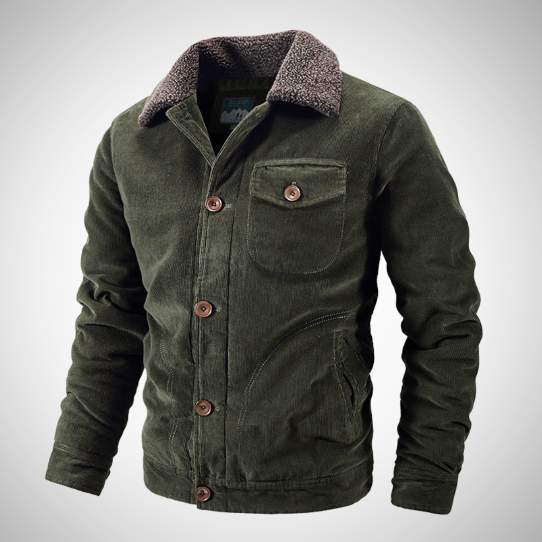 Veste de printemps en velours côtelé Harold pour homme