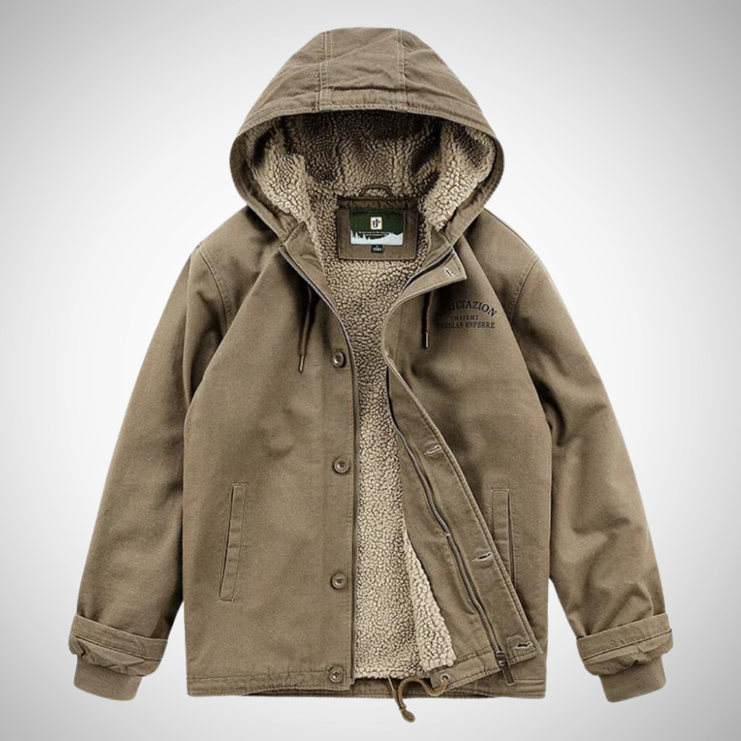 Veste à capuche doublée polaire Cruz pour homme