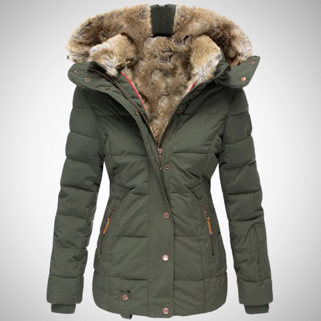 Manteau d'hiver en fourrure Arabella pour femme 