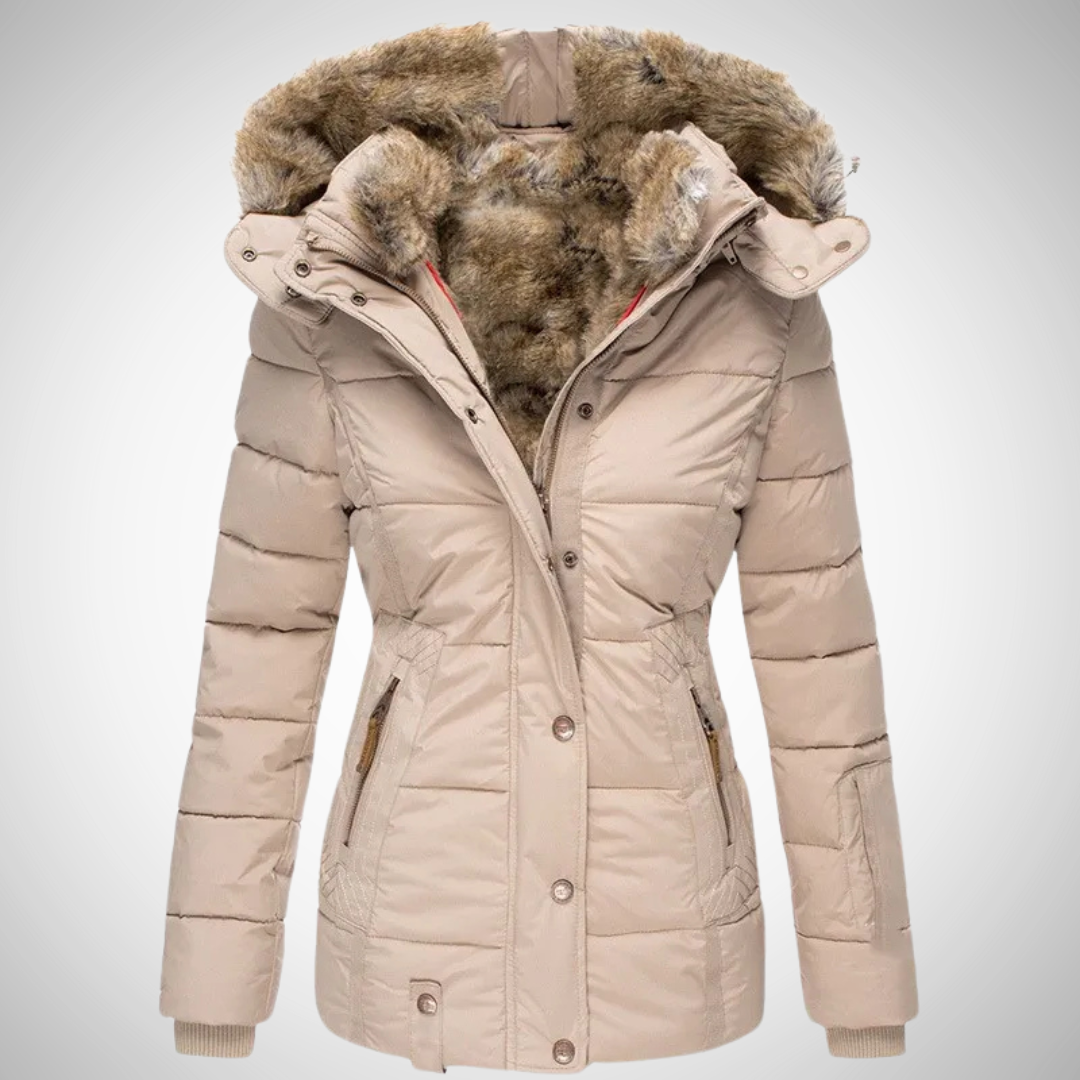 Manteau d'hiver en fourrure Arabella pour femme 