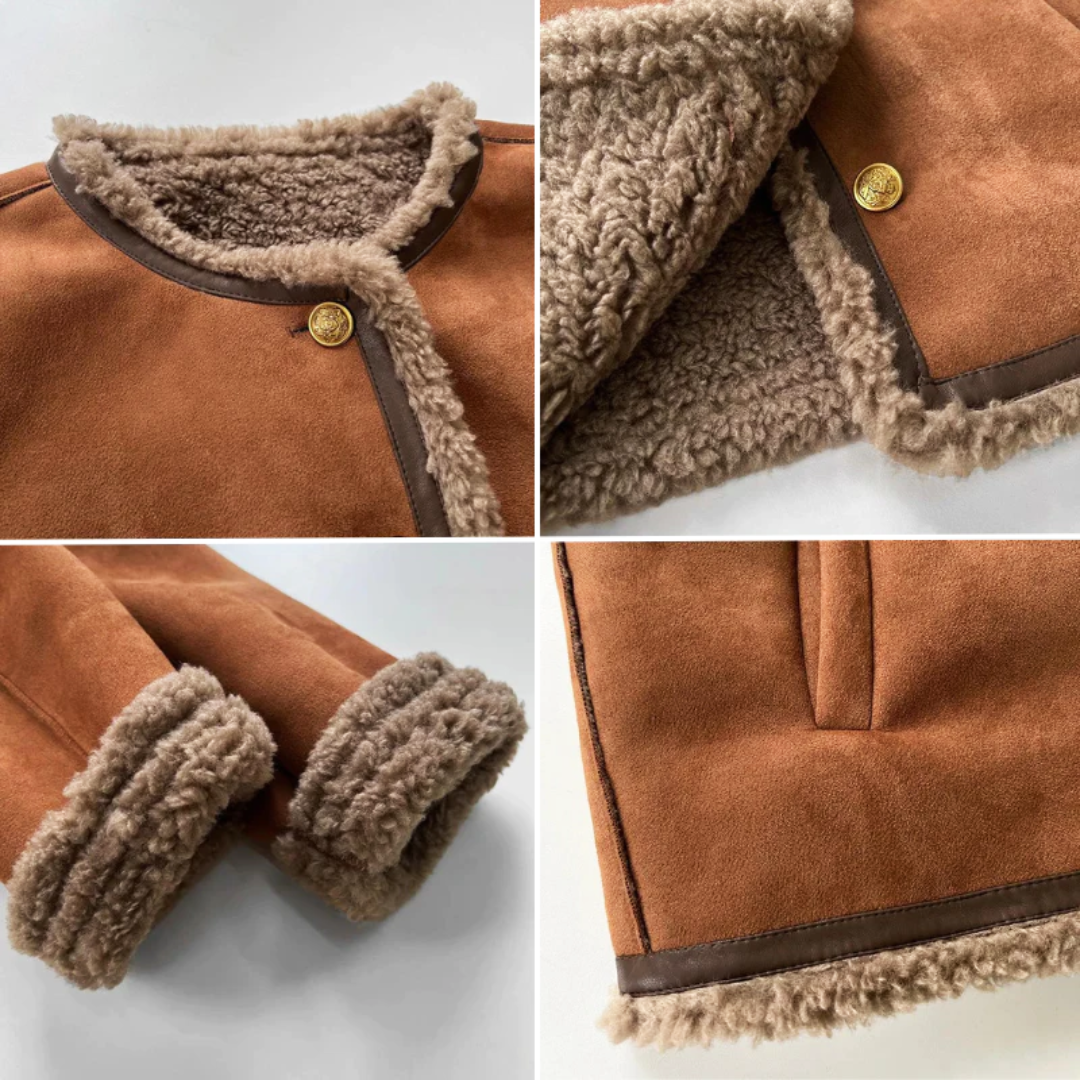 Veste d'hiver doublée en sherpa Wendy pour femme