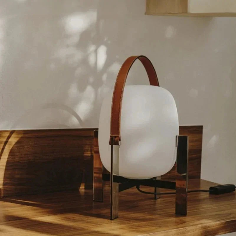 Luzia Leather Table Lamp