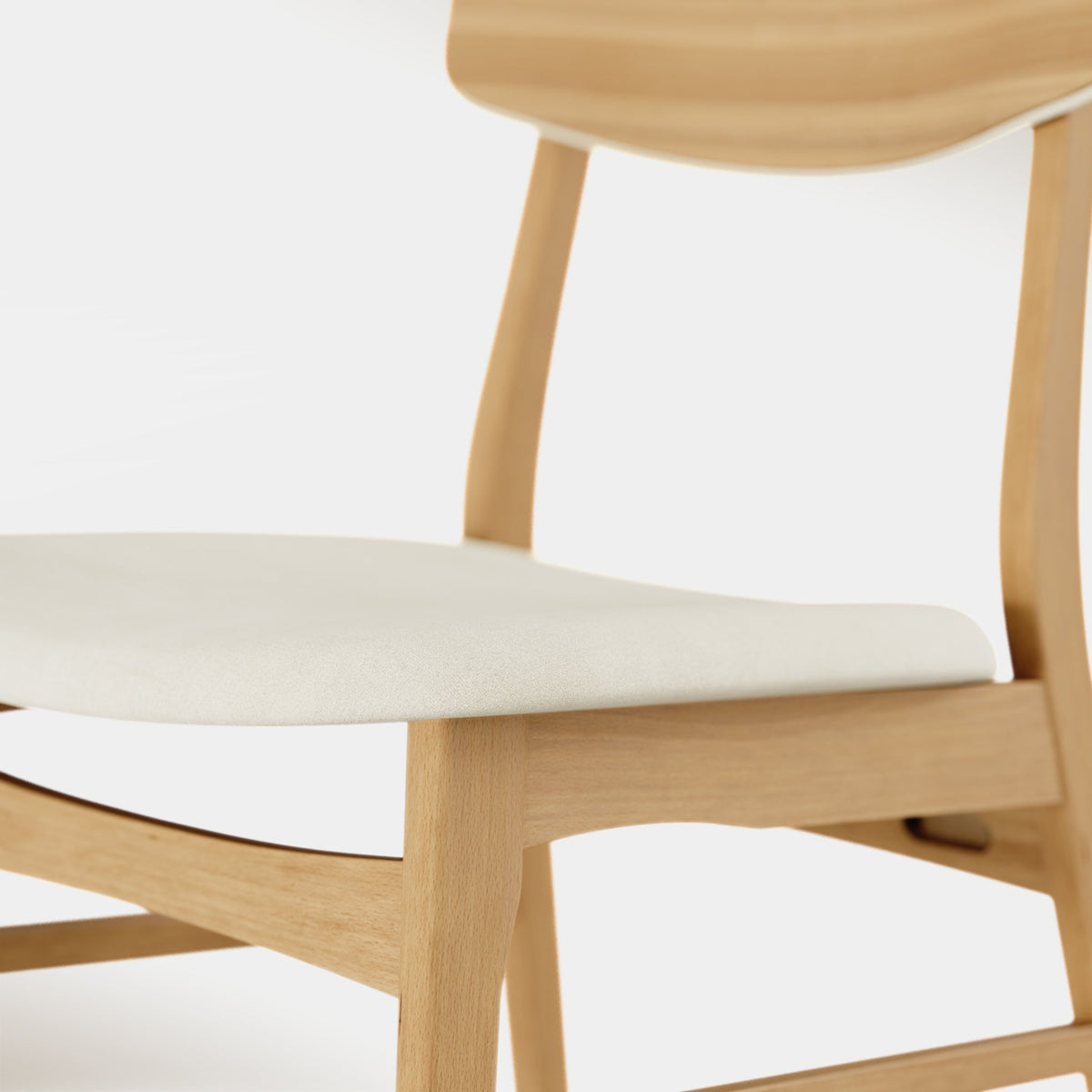 Amara Dining Chair - Beige & Oak