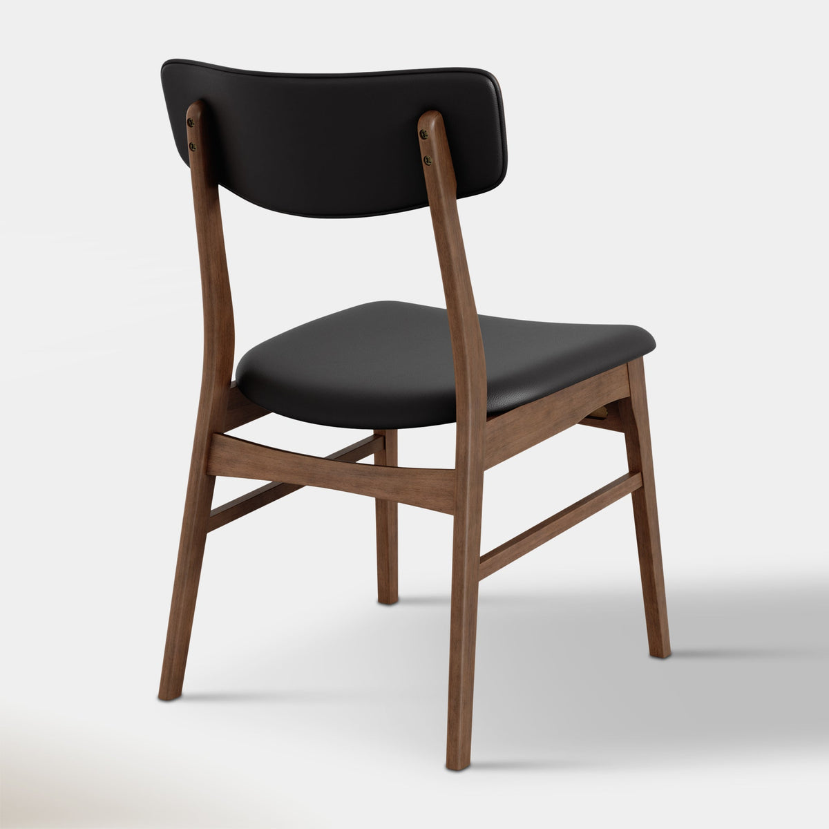 Amara Dining Chair - Black & Walnut