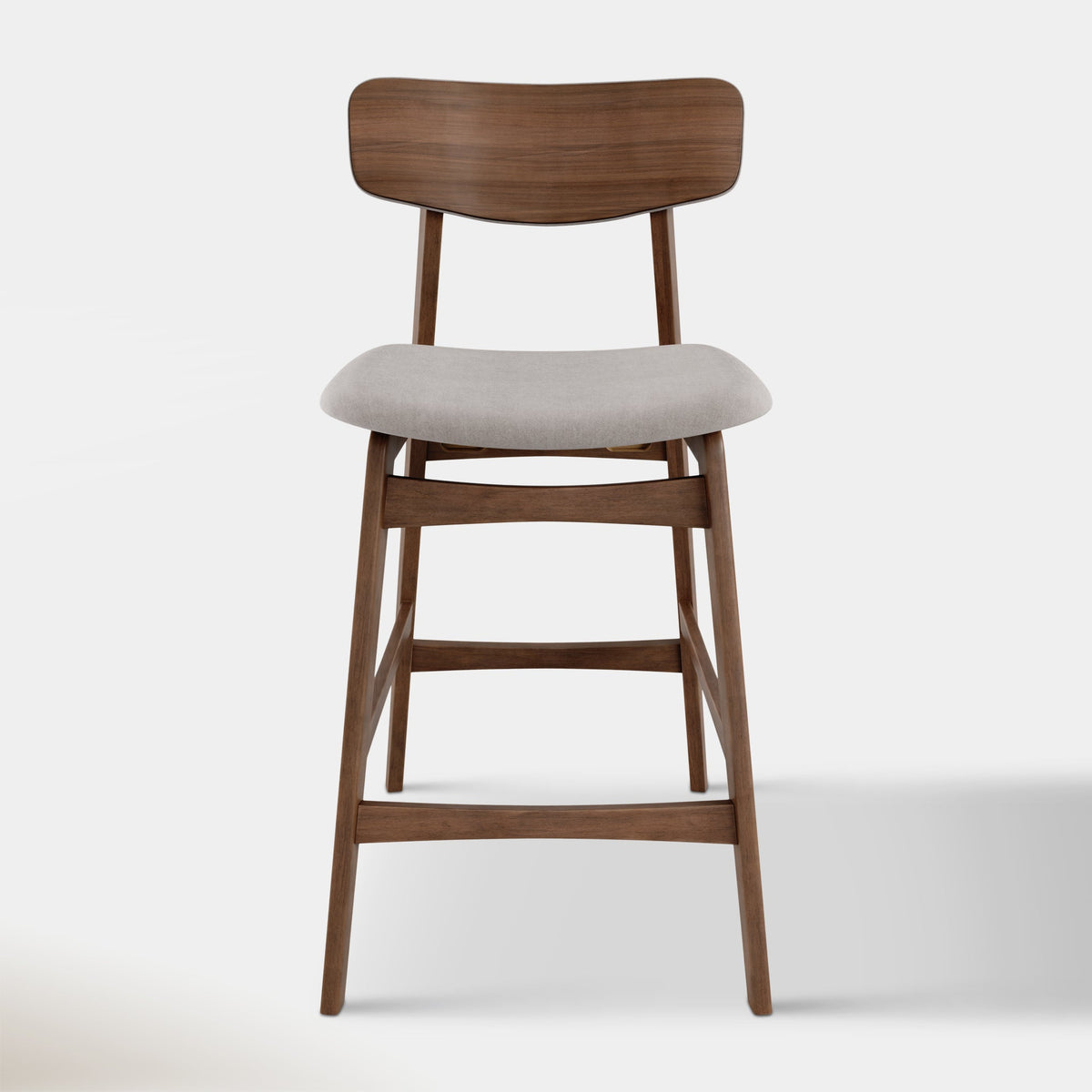 Amara Counter Stool - Smoke & Walnut