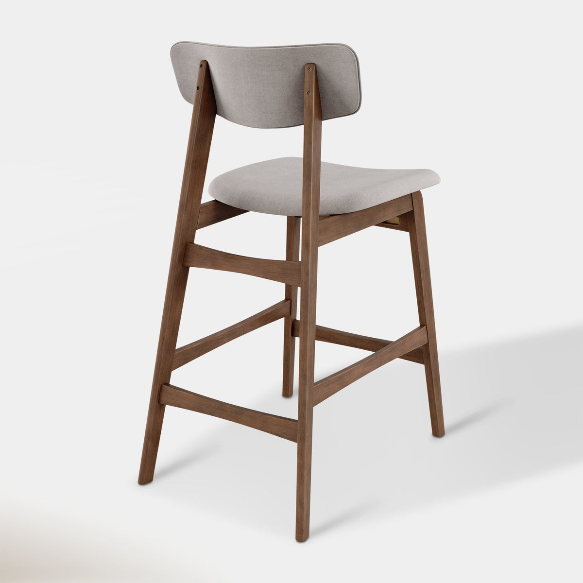 Amara Counter Stool - Smoke & Walnut