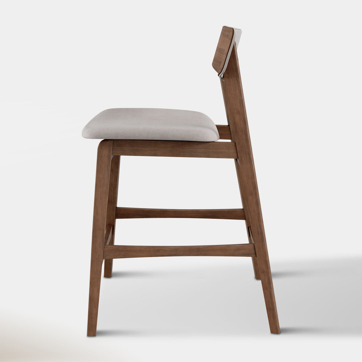 Amara Counter Stool - Smoke & Walnut