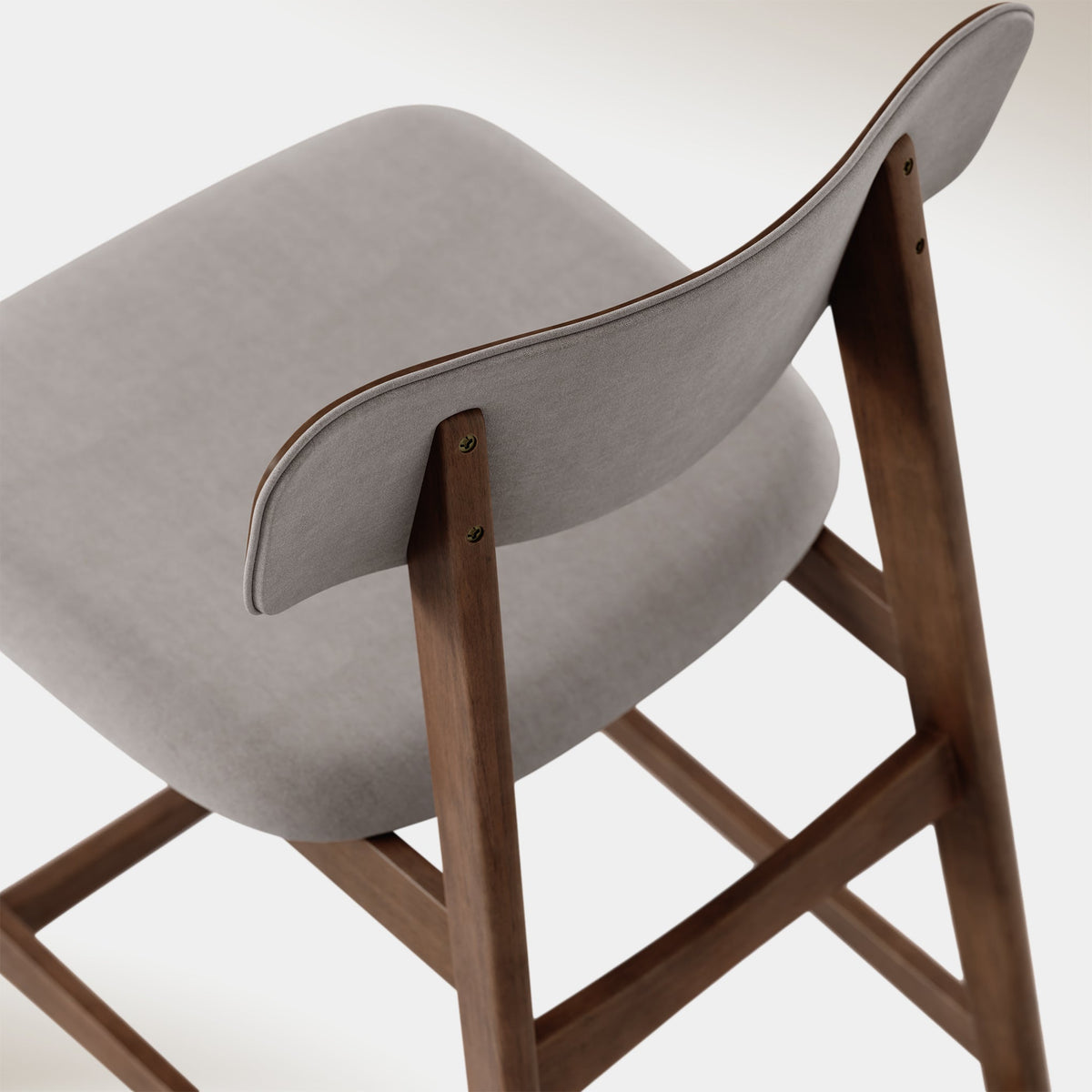 Amara Counter Stool - Smoke & Walnut