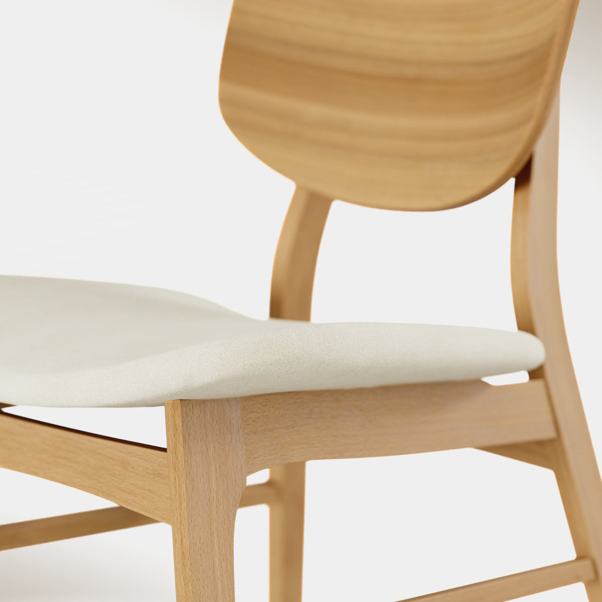 Anders Dining Chair - Beige & Oak