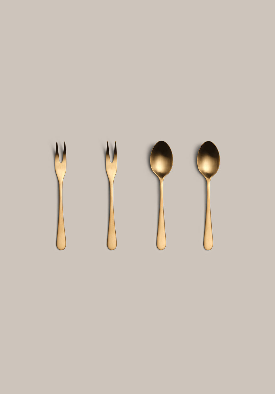 Appetizer Stainless Steel Flatware Set, single piece close up