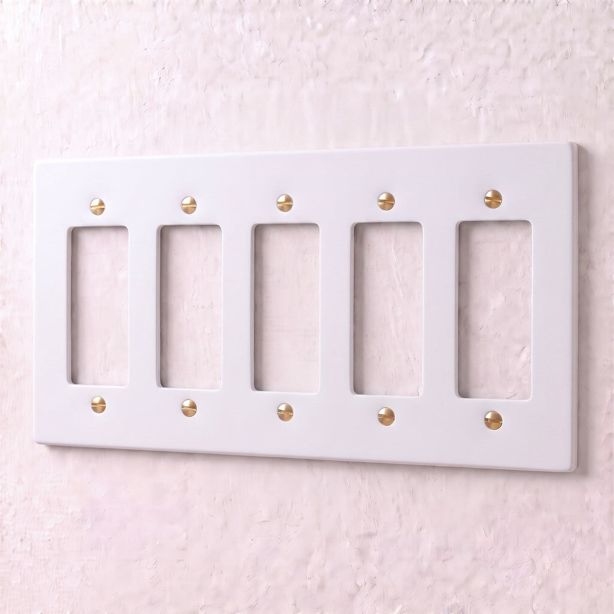 Brass Wall Plate (1-5 Gang)