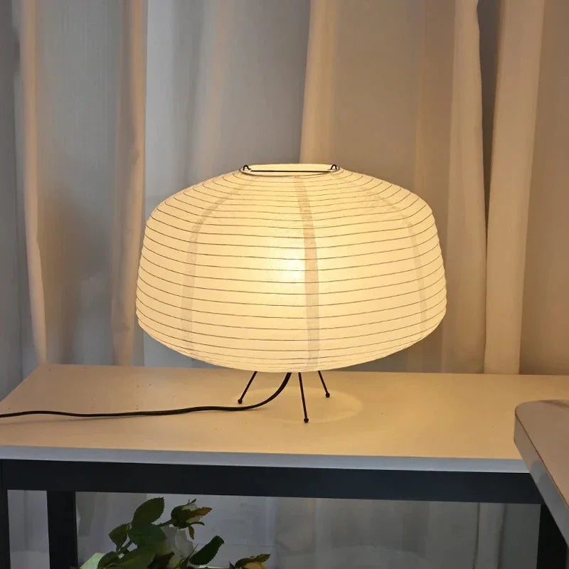 Japandi Paper Table Lamp