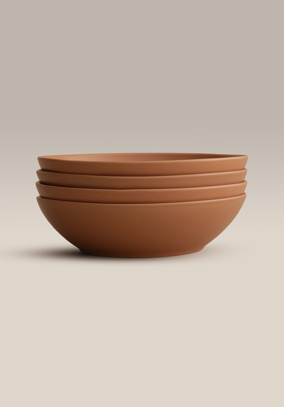 Big Stoneware Bowl Set, third glaze and finish close up