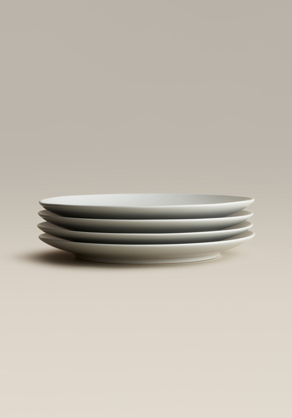 Big Stoneware Plate Set, place setting in use