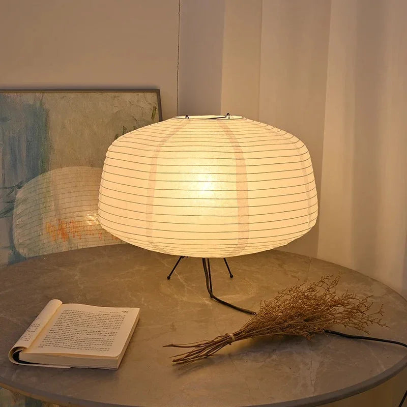 Japandi Paper Table Lamp