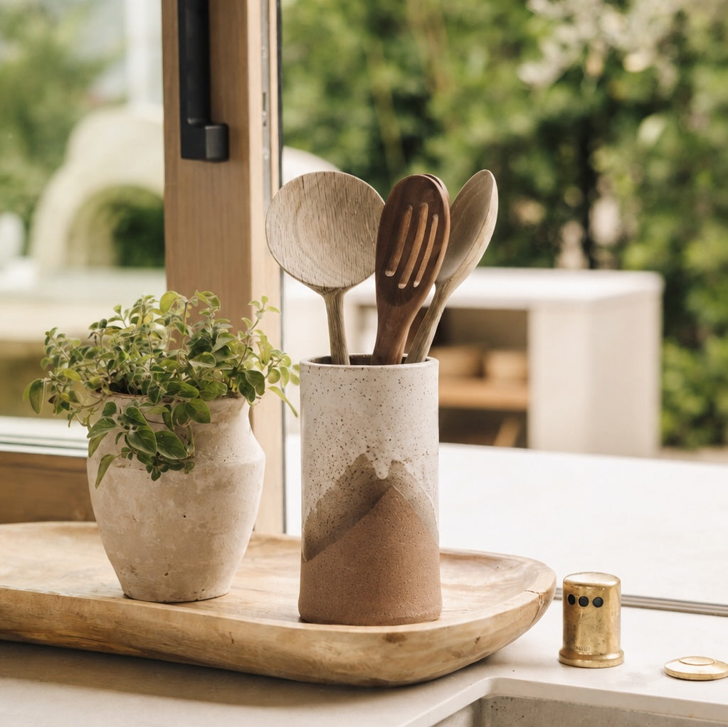 Topanga Ceramic Utensil Crock - Tall
