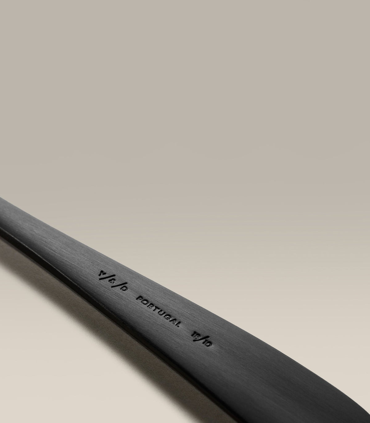 Classic Fork & Spoon Stainless Steel Serving Set, detail close up