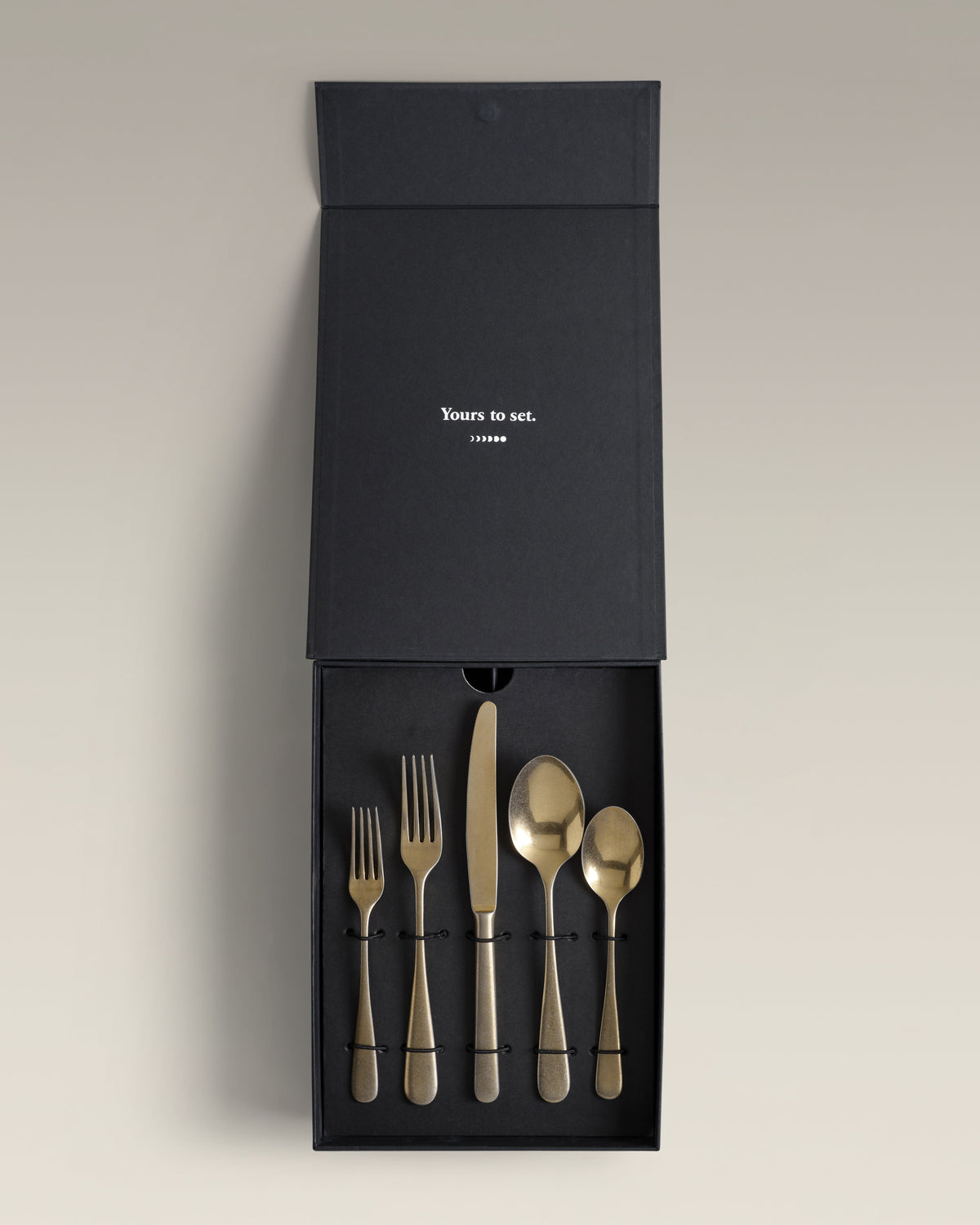 Classic Four-Person Settings Flatware Set, full set laid out