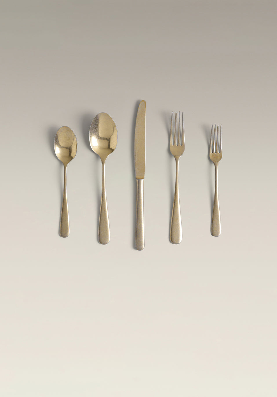 Classic Four-Person Settings Flatware Set, underside detail