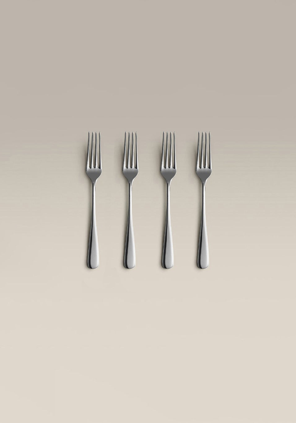 Classic Small Stainless Steel Fork Set, frame and base detail